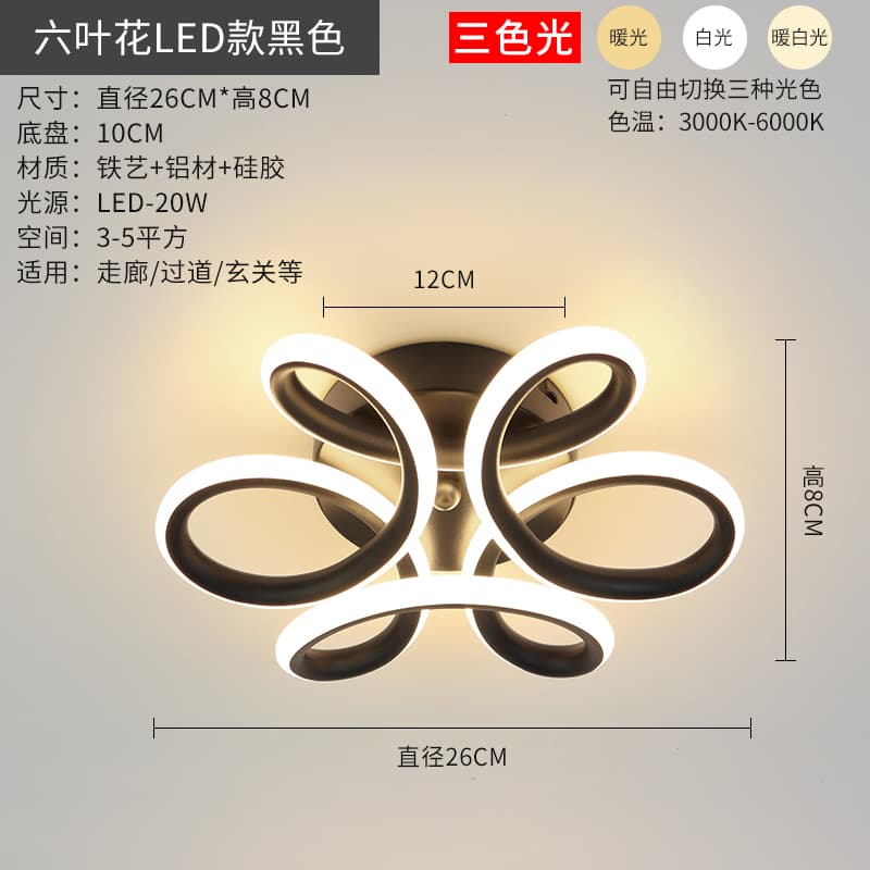 Nordic Creative Entryway Ceiling Light Modern Minimalist LED Corridor Hallway Cloakroom Staircase Balcony Lamp