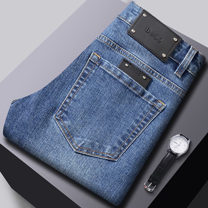 Guangzhou Xintang Men's Jeans - High-end European Style Slim Fit, 1:1 Replica from European and American Styles, Spring New Arrival Pants