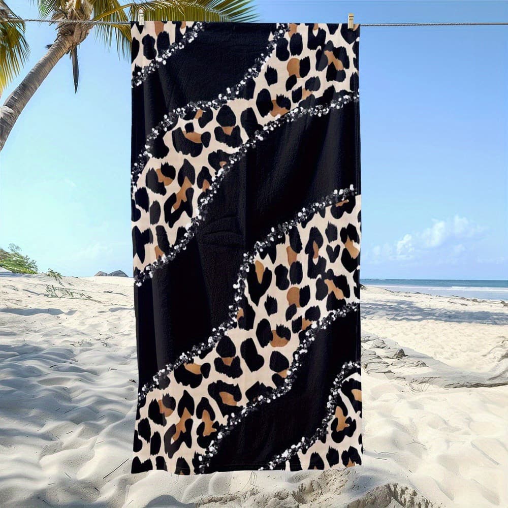This new cross-border printed beach towel features a quick-drying, strong wrap design, suitable for use on the beach and in the pool.