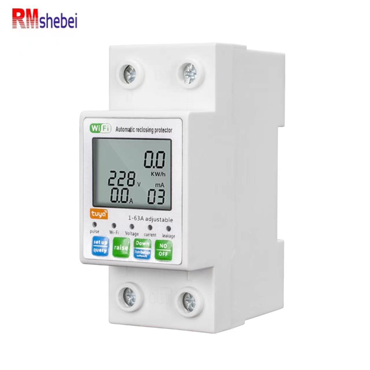 Tuya Smart Circuit Breaker 63A 2P Mobile Remote Control Timer Export Overcurrent Leakage Protection