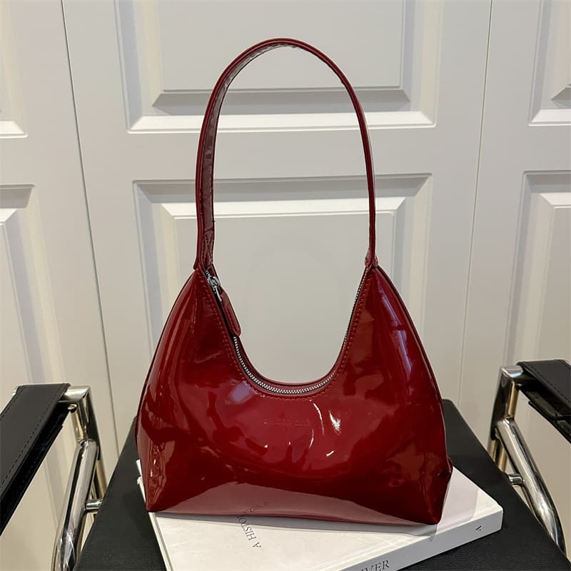 French-style niche high-quality handbag, vintage solid color underarm bag for women, 2025 new versatile shoulder bag