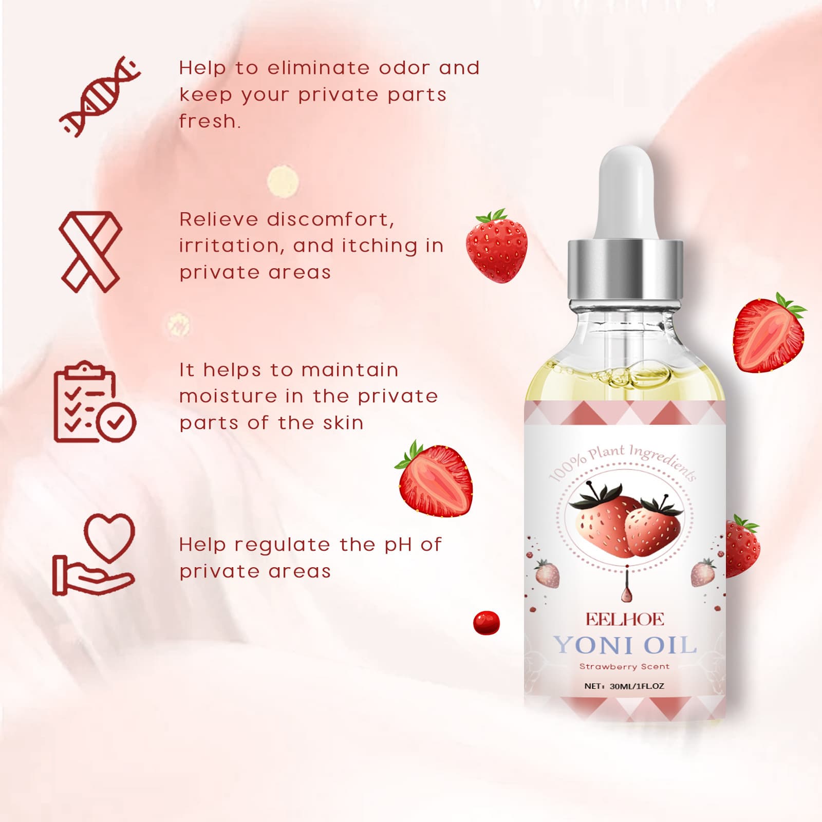 The Eu's Cpsr Bestseller Eelhoe Plant-Based Gentle and Moisturizing Essential Oil Leaves Skin Feeling Fresh, Clear, and Smooth All over the Body