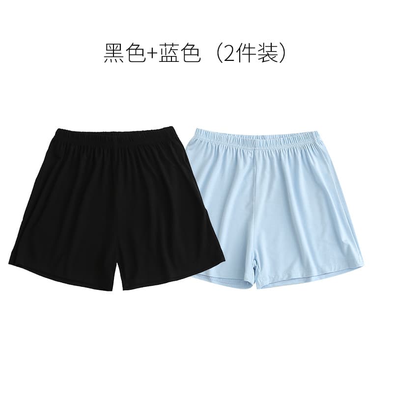 Children's Modal Loose Shorts - Summer Thin Boys' Underwear, Girls' Home Pants, Middle and Older Kids' Sleep Pants in White and Black