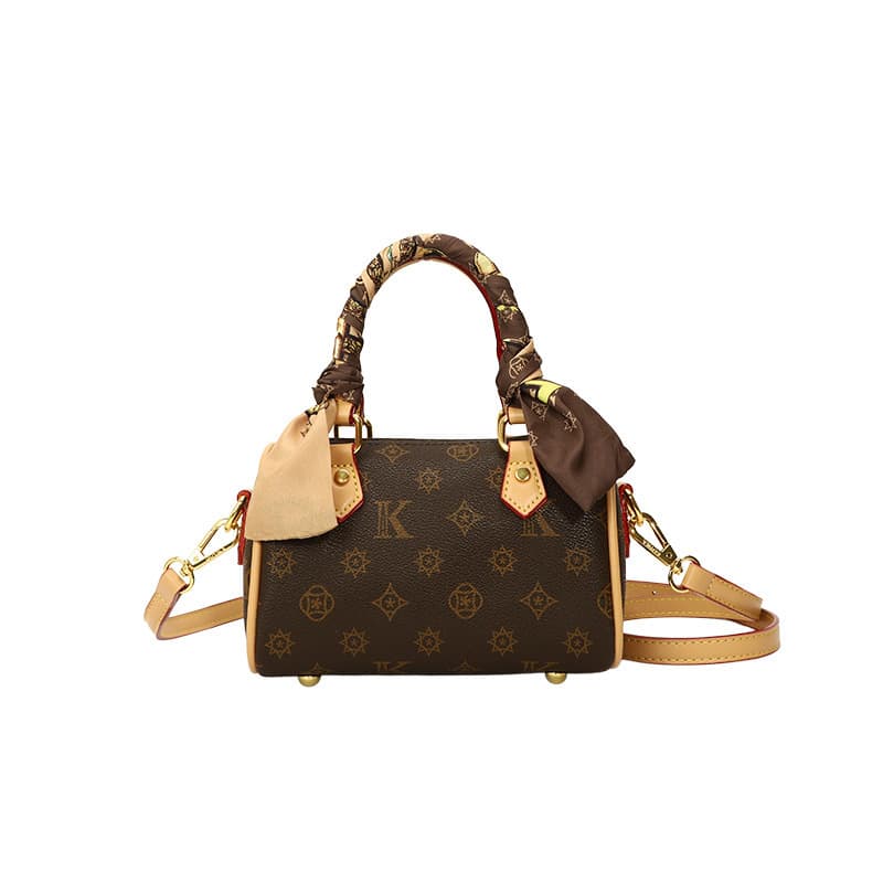 Fashionable Handbag Pillow Bag Women 2026 New Retro Print Boston Shoulder Bag Crossbody Bag
