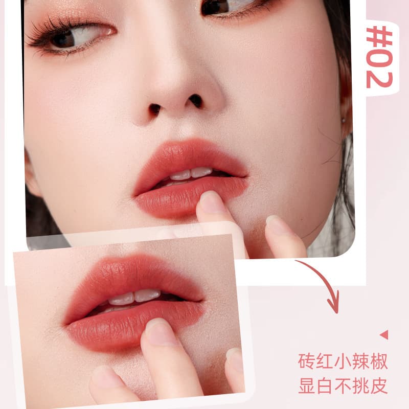 YAQINUO Lip Powder Cream Soft Matte Lip Gloss Non-Stick Long-Lasting