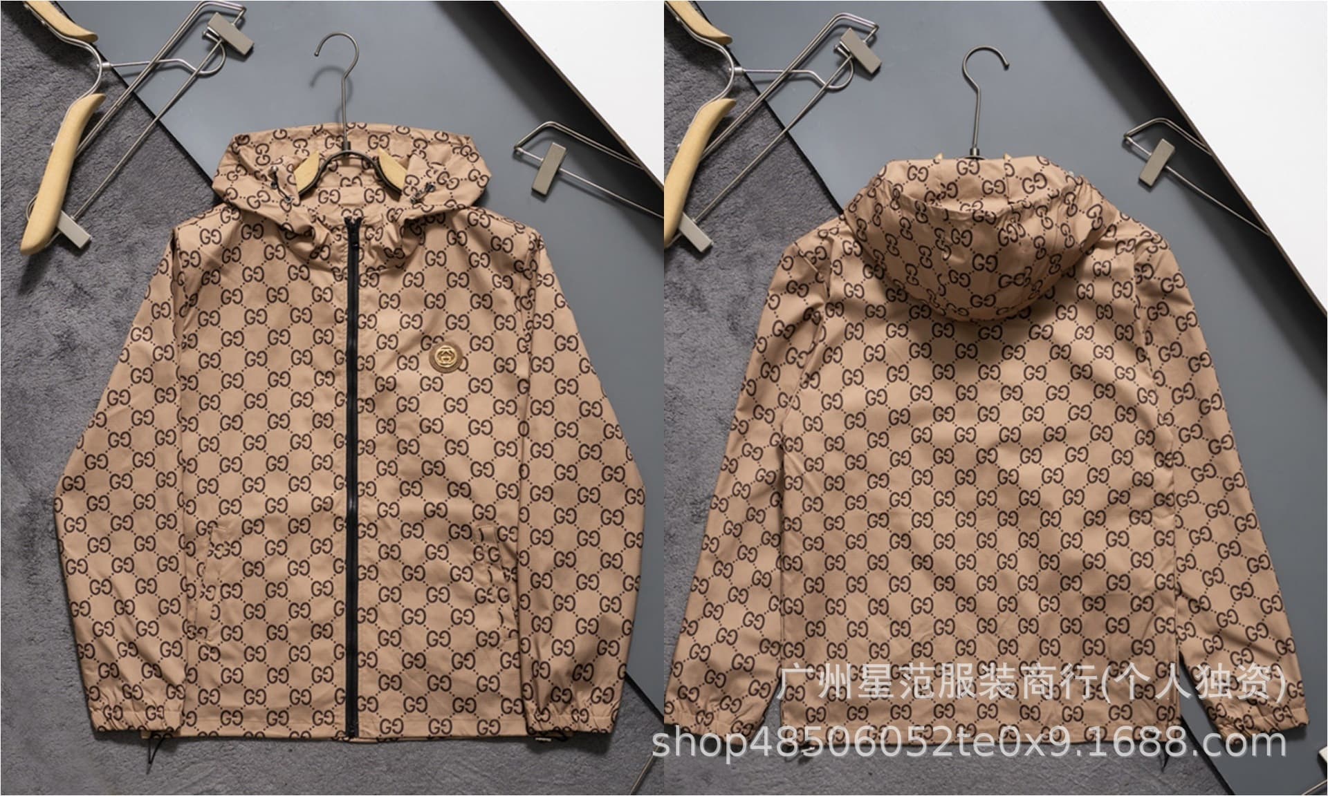 Cross-border High Quality 26SSL LV Gu Family Hooded Jacket Fashionable Unisex European and American Style
