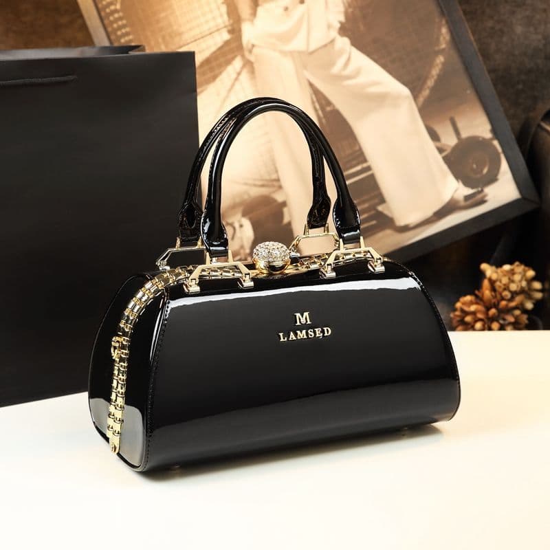 Handbag Women 2025 New Elegant Light Luxury Genuine Leather Handheld Crossbody Bag Elegant Middle-Aged Mother Bag