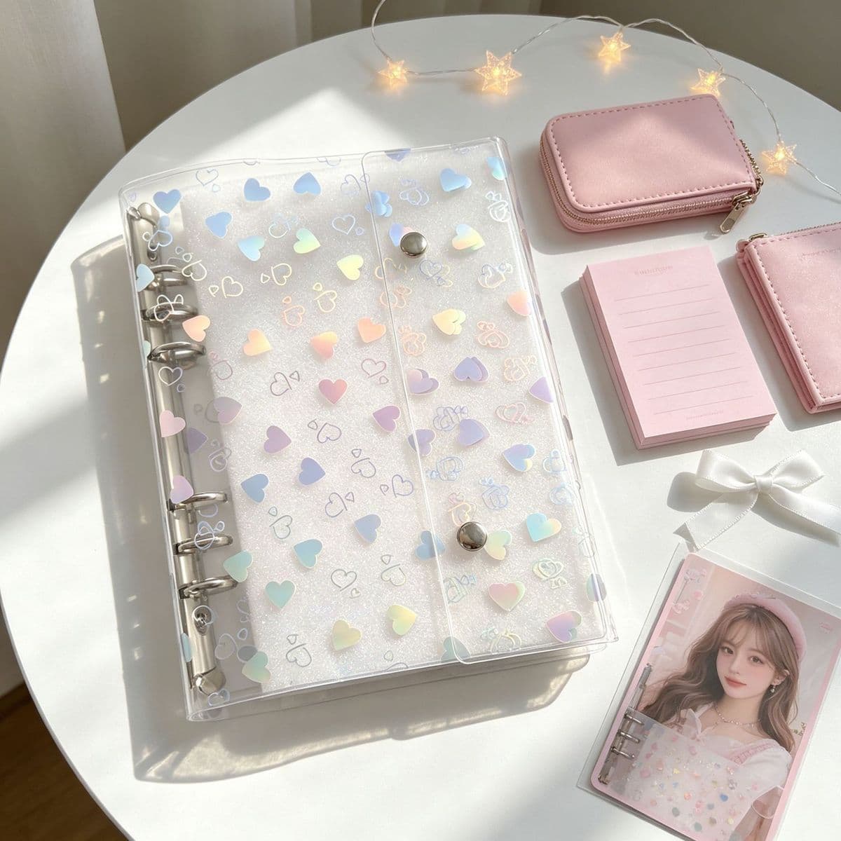 New Product: Colorful Laser Star M5 Loose-Leaf Notebook, Color-Changing Pvc Planner, A7 Fresh-Style Planner, A6 Loose-Leaf Cover