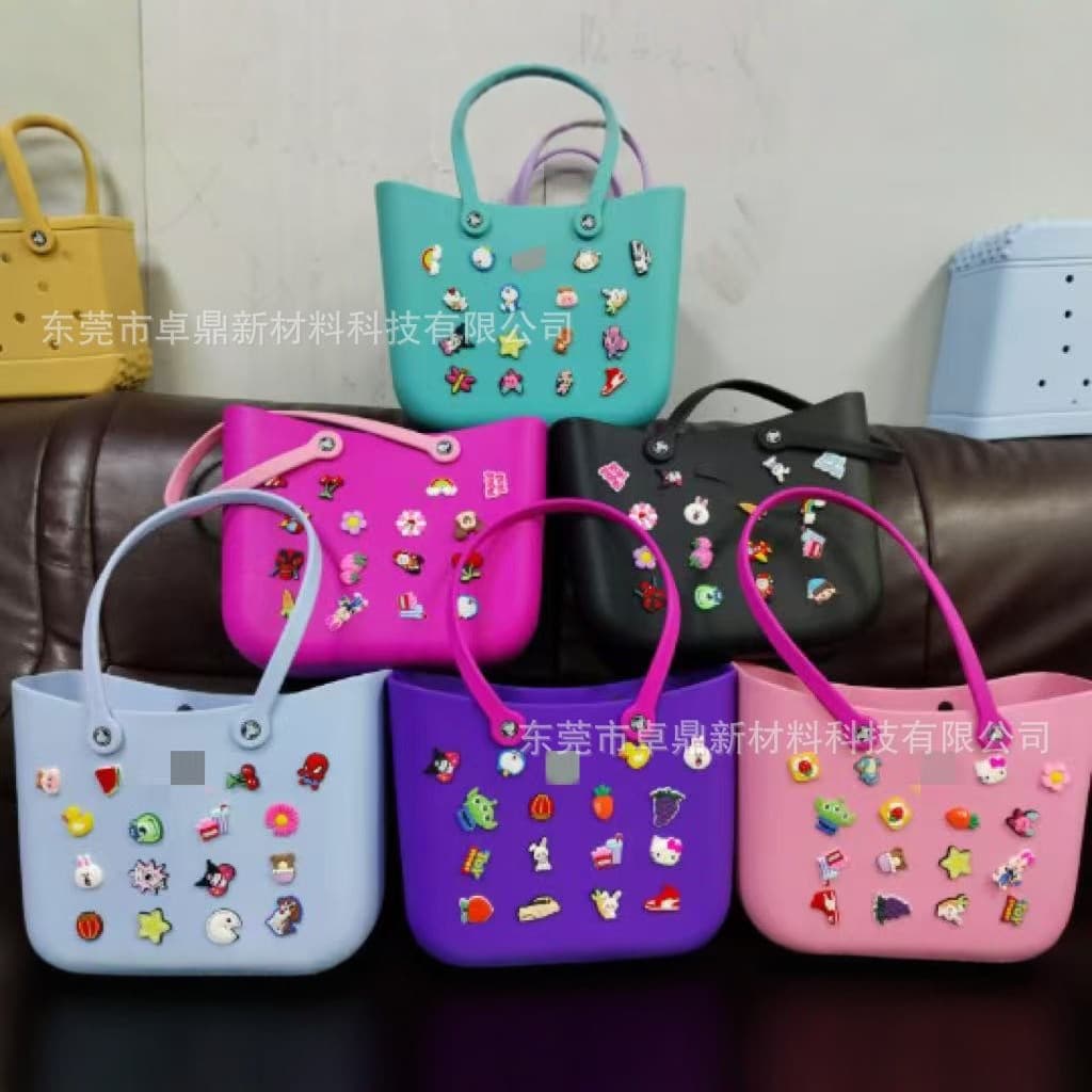 EVA beach bag, crescent-shaped perforated bag, EVA perforated bag, Vietnamese cross-border product