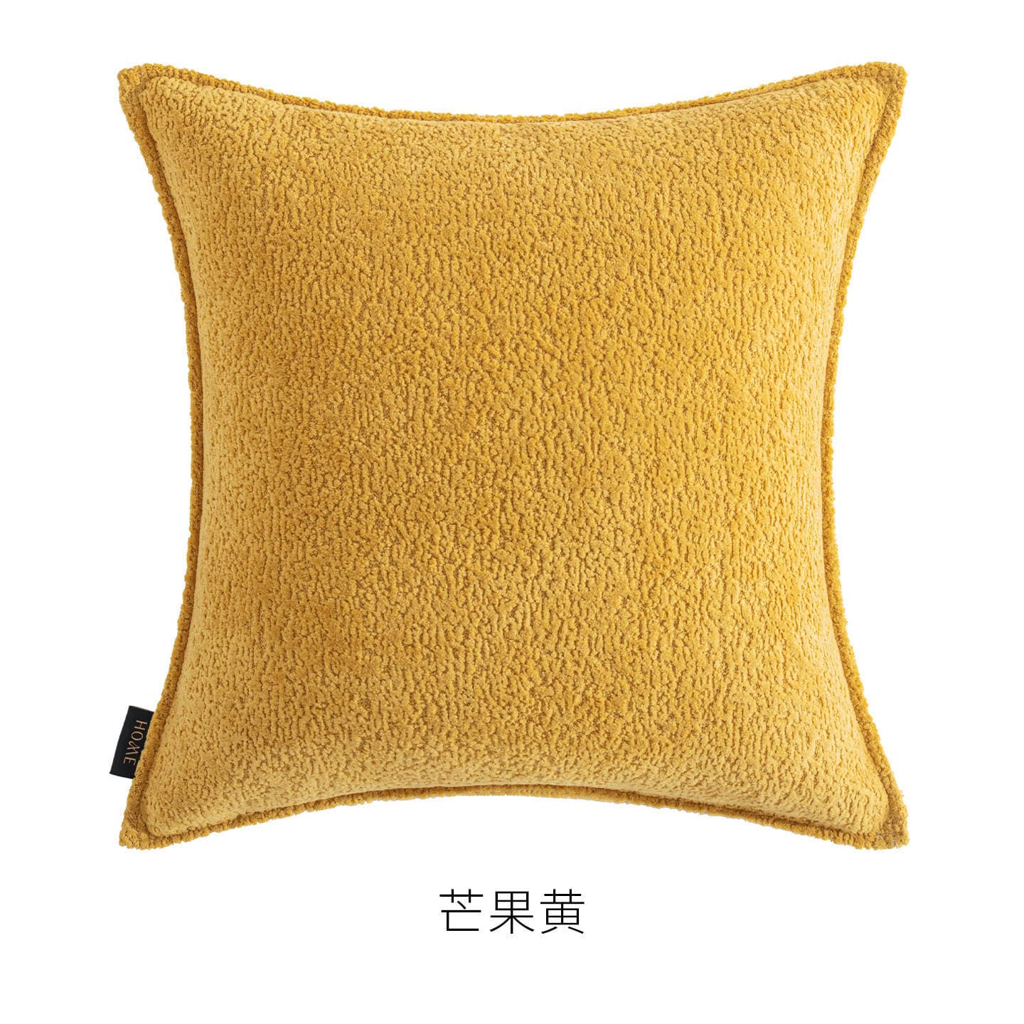 Thick Winter Velvet Cream Style Throw Pillow Solid Color Living Room Sofa Square Lumbar Cushion Cover Window Seat Large Backrest