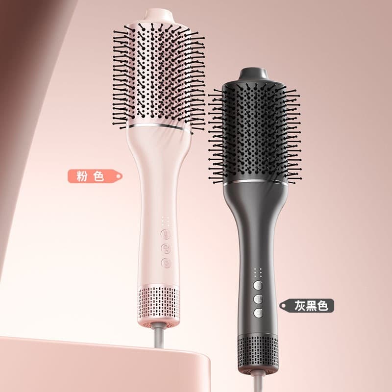 New Cross-Border Direct Hair Straightening Brush Hair Care Blow Dryer Multifunctional Hot Air Comb for Air Bangs, Inward Curl, and Straightening Blow-Dry Comb