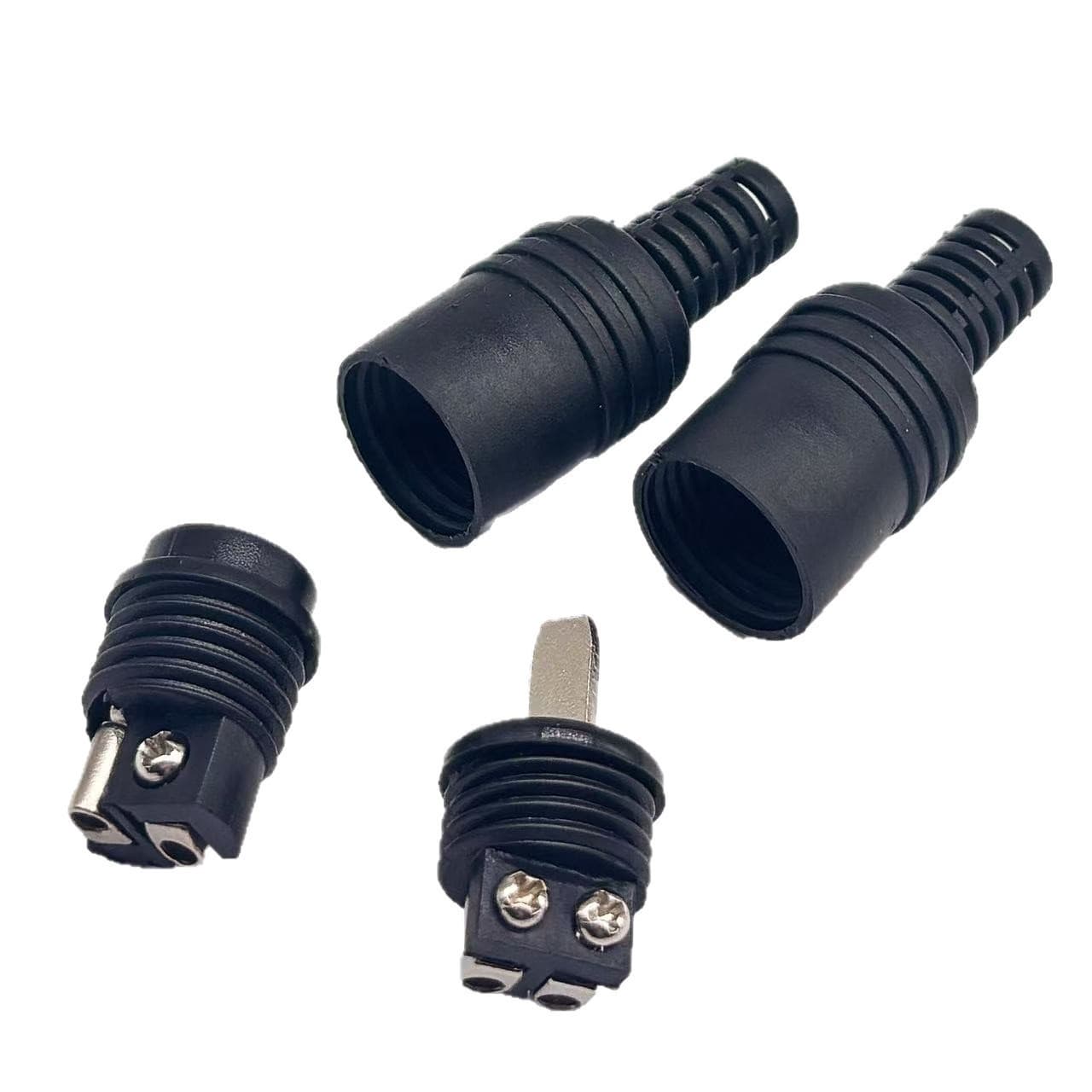 2-Pin Male and Female Plug, Mini Two-Core Male and Female Connector, Old-Style Audio European Speaker Plug