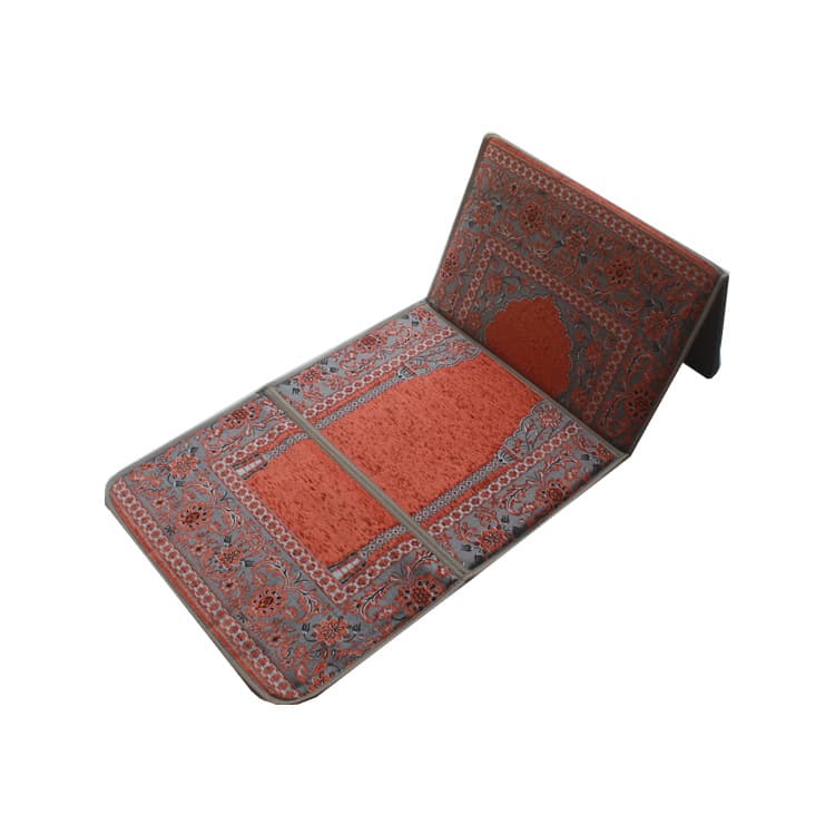 Lightweight Foldable Blanket Chenille Jacquard Portable Floor Mat Home Chenille Foldable Mat