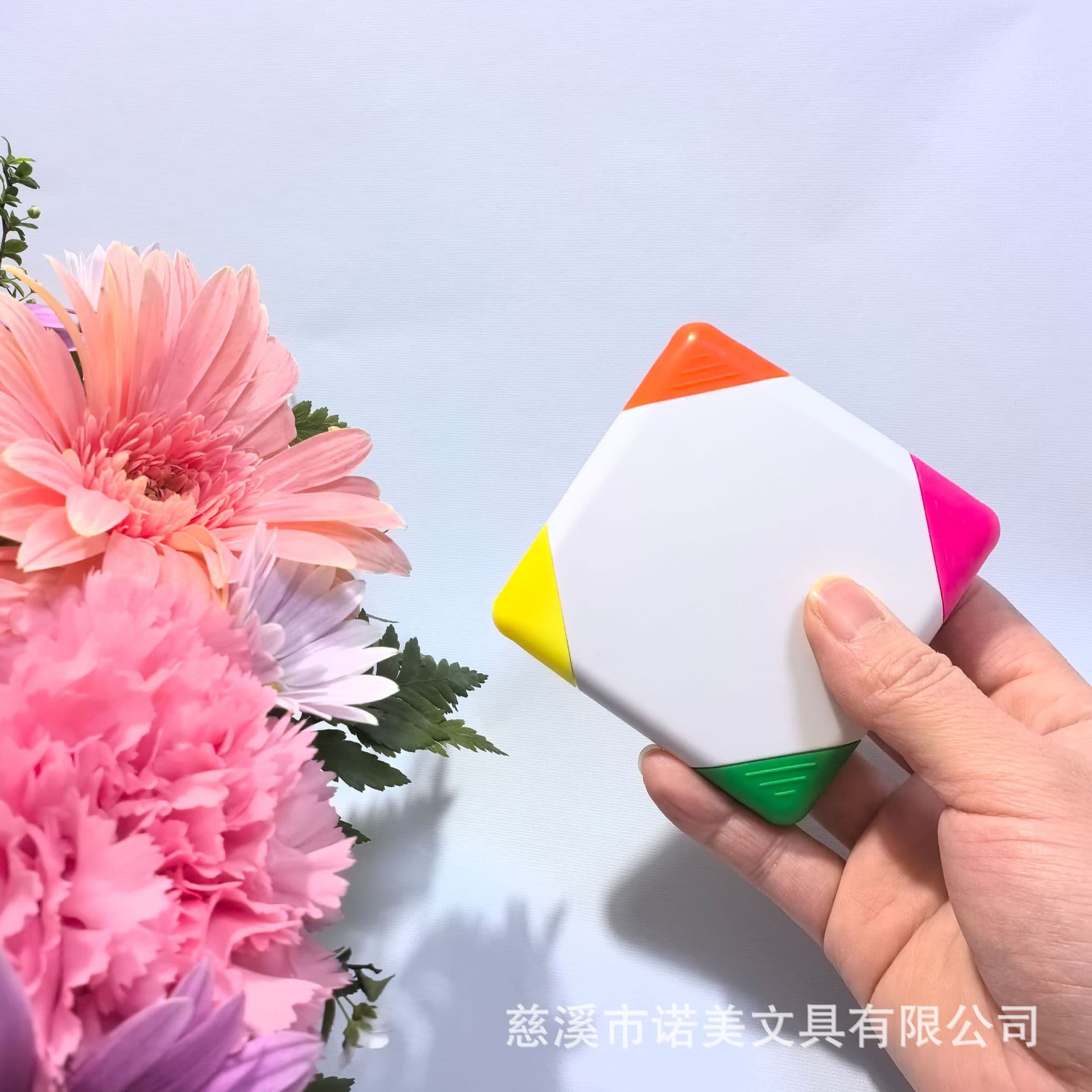 4-Color Combo Highlighter Butterfly Shape Highlighter Quadrilateral Highlighter 4-Color Gift Promotional Highlighter