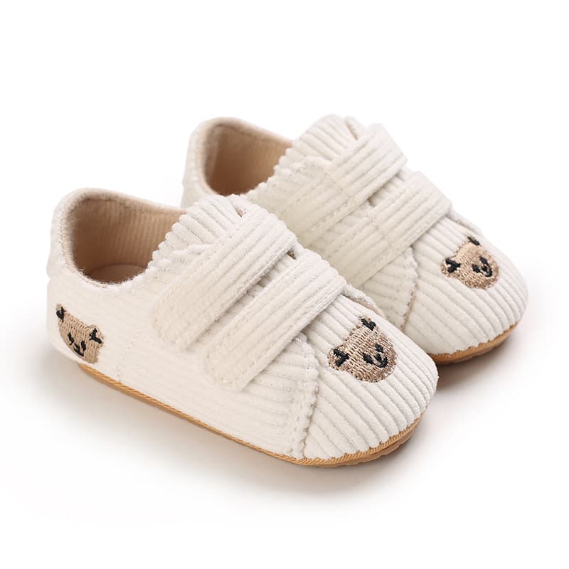 Baby White Apricot Classic Animal Cartoon Casual Baby Shoes 0-1 Years