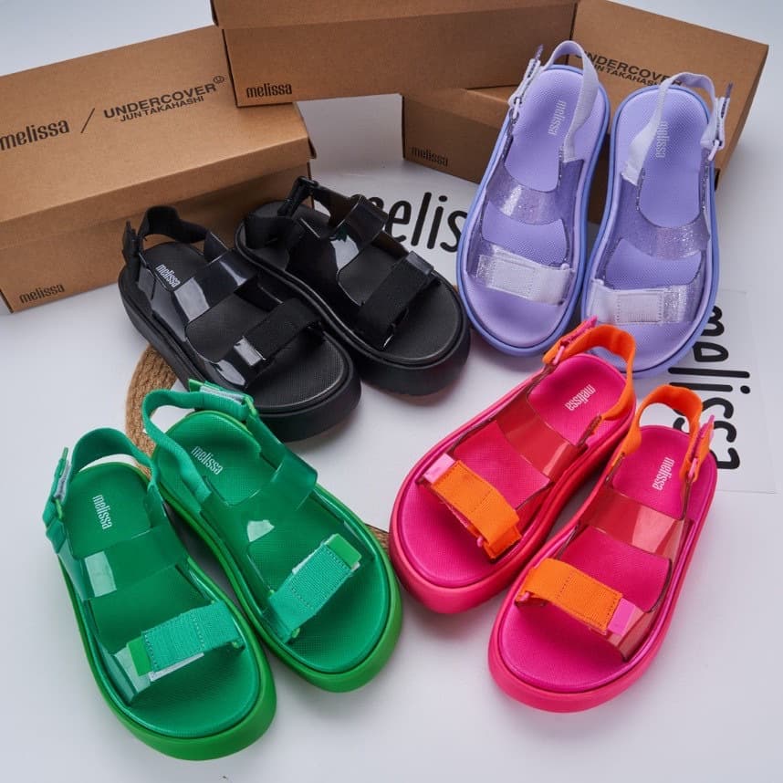 Melissa 2023 Platform Casual Sports Cow Style Summer New Wedge Sandals Beach Sandals