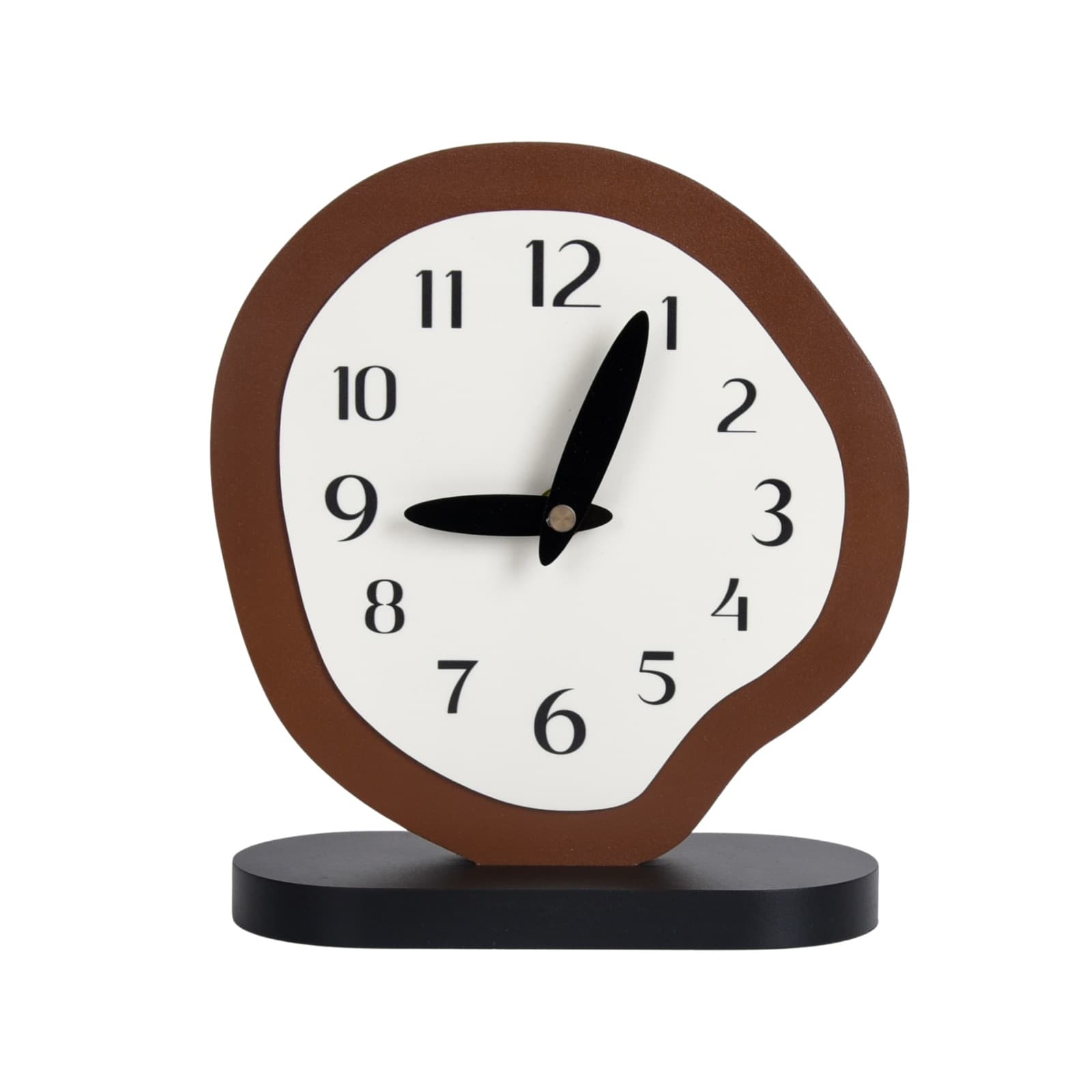 Creative Minimalist Desktop Clock for Living Room, Bedroom, and Office – Silent, Artistic Tabletop Decor with Elegant Design