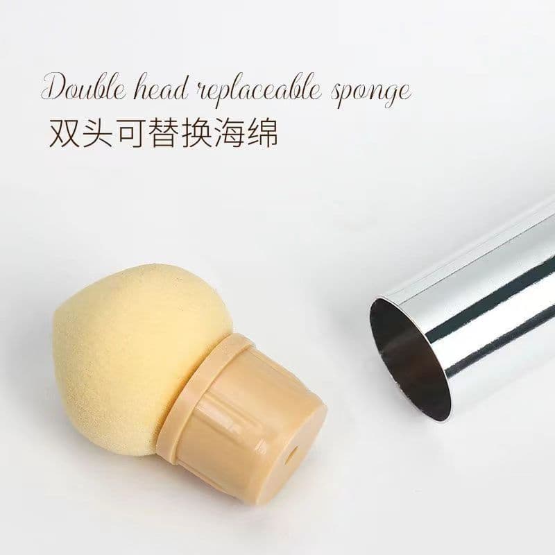 Nail art pen set, double-ended stud pen, sponge blending pen, pointed and round tip nail art + 4 sponge tips