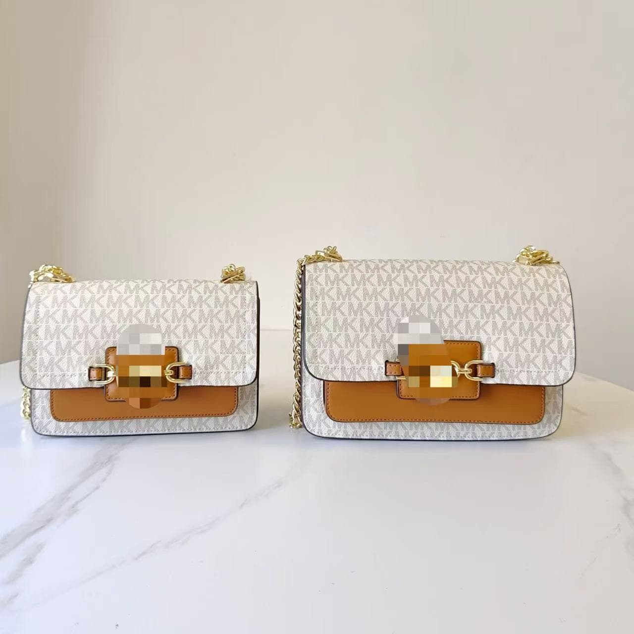 2024 MK Women's New Style Underarm Chain Tofu Small Square Crossbody Bag with Monogram Canvas - Versatile and Stylish