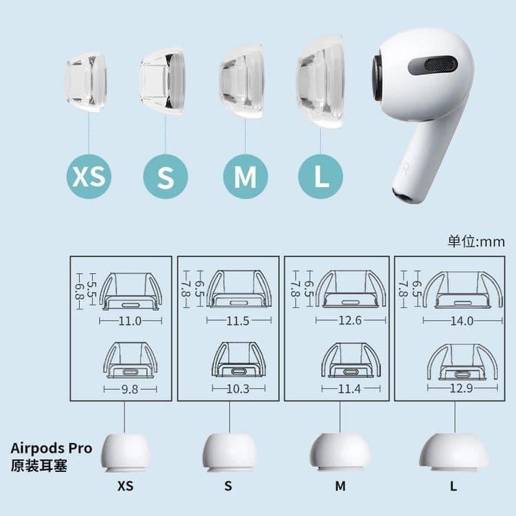 Suitable for Airpodspro2 Generation Silicone Ear Caps, Apple Third Generation Bluetooth Pro3 Earphone Covers, Liquid Earplugs and Ear Covers