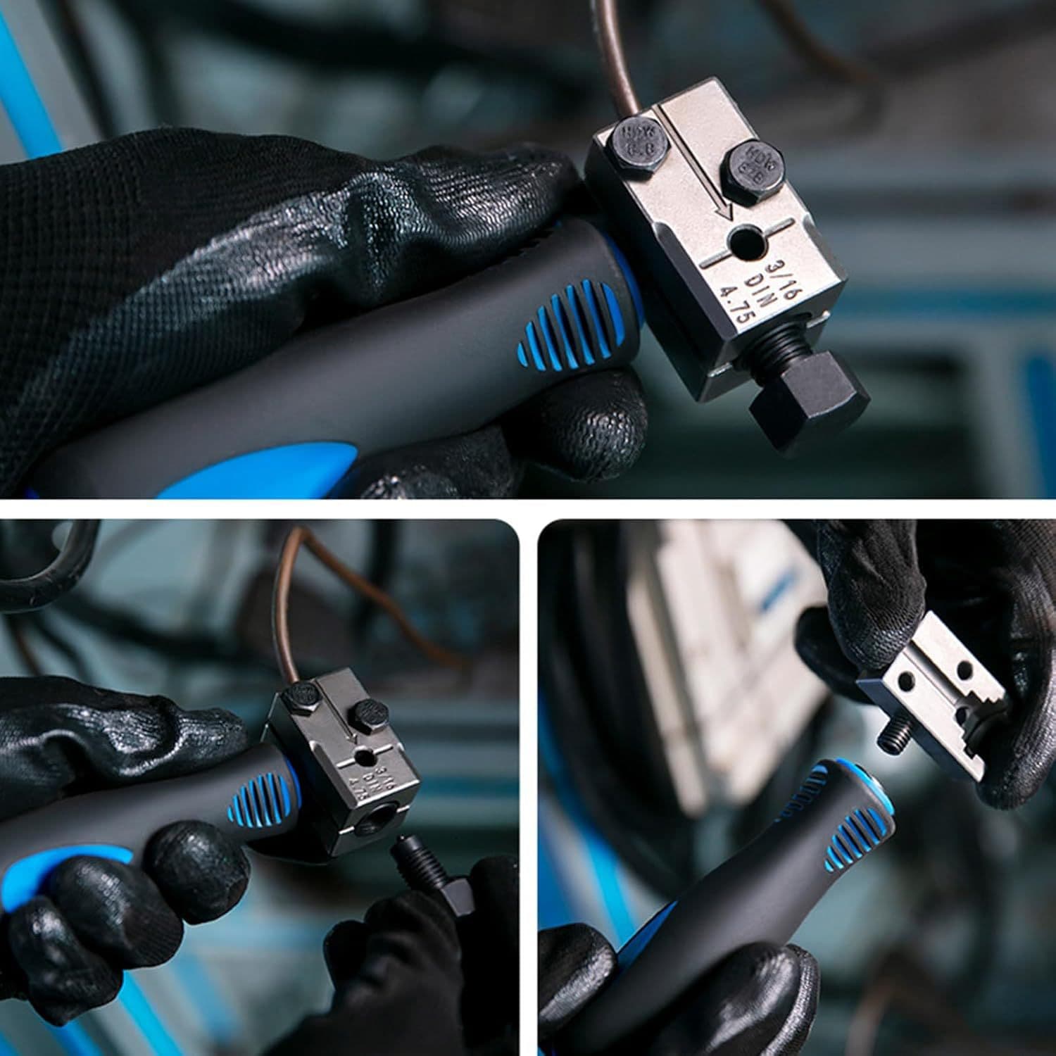 3/16 Inch 4.75mm Manual Tube Flaring Tool, Automotive Brake Line Flaring Device Tool Set
