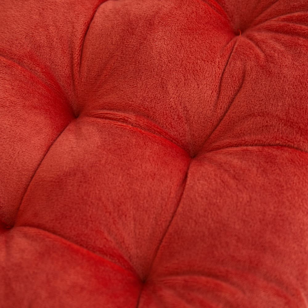 Premium Supply In-Stock Solid Thick Crystal Velvet Seat Cushion with Straps, Office Chair Cushion with Fixation for Bottom Support