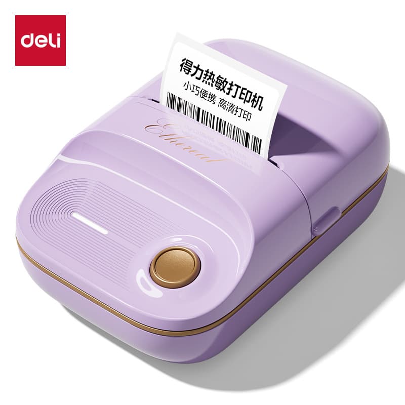 Deli Q20 Portable Bluetooth Personal Label Printer, Thermal Label Printer, Surname Sticky Notes, Thermal Adhesive Labels
