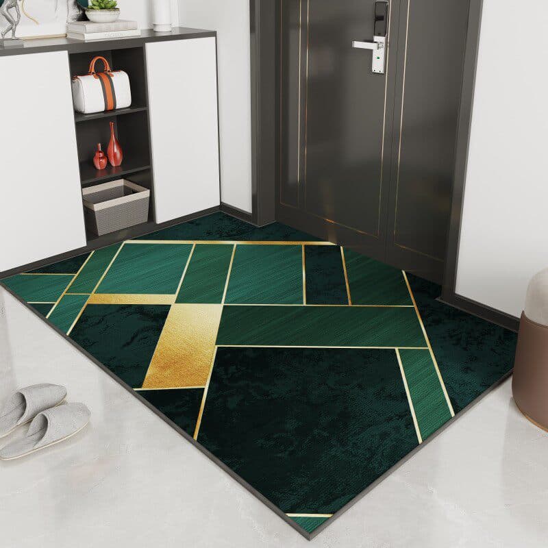 Luxury entryway doormat, new style, non-slip crystal velvet doormat
