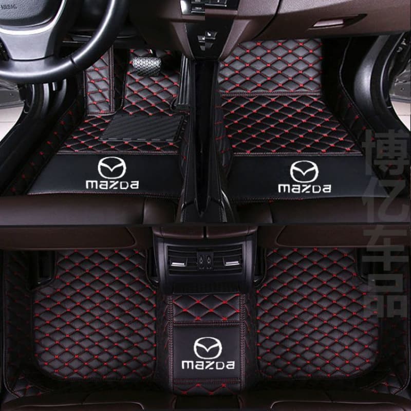 Full coverage car floor mats compatible with Mazda 6 Atenza, Axela, right-hand drive CX4, CX5, Mazda3, and Mazda3 Xingcheng