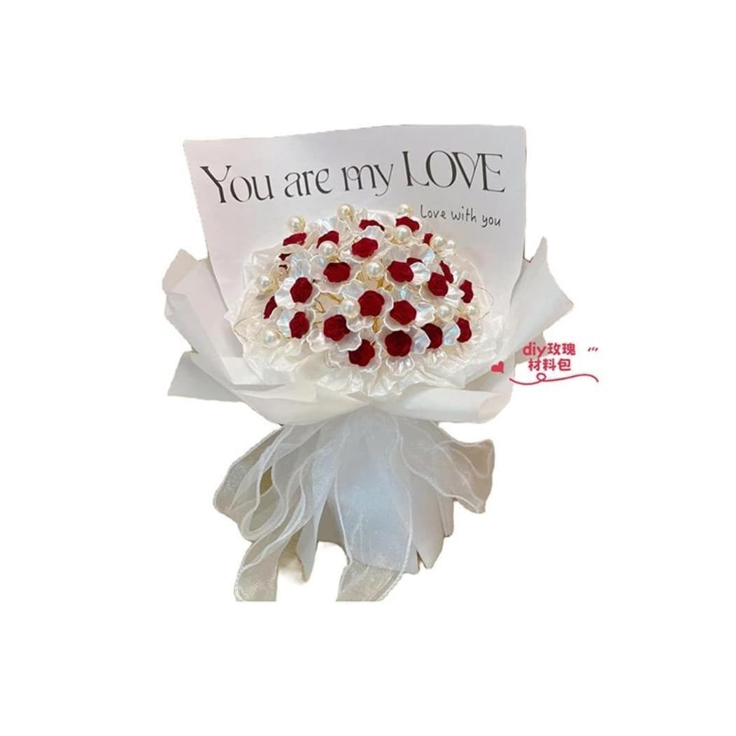 [Valentine's Day Gift] Never Wither Rose Handmade DIY Bouquet Craft Kit for Girlfriend