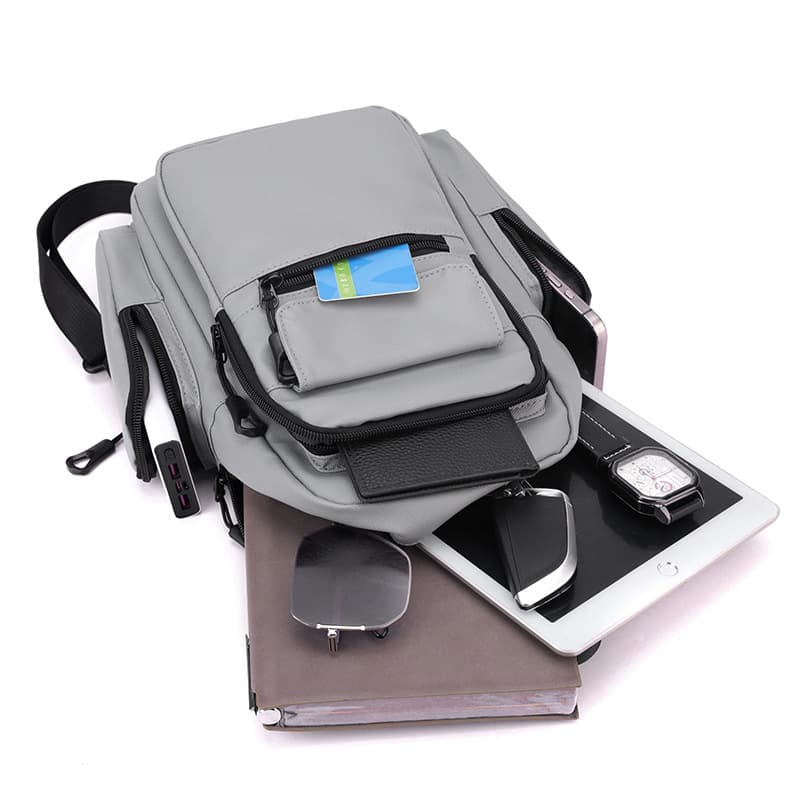Chest Bag Men 2025 New Crossbody Bag Waterproof Oxford Cloth Trendy Shoulder Bag Large Capacity Sports Casual Backpack