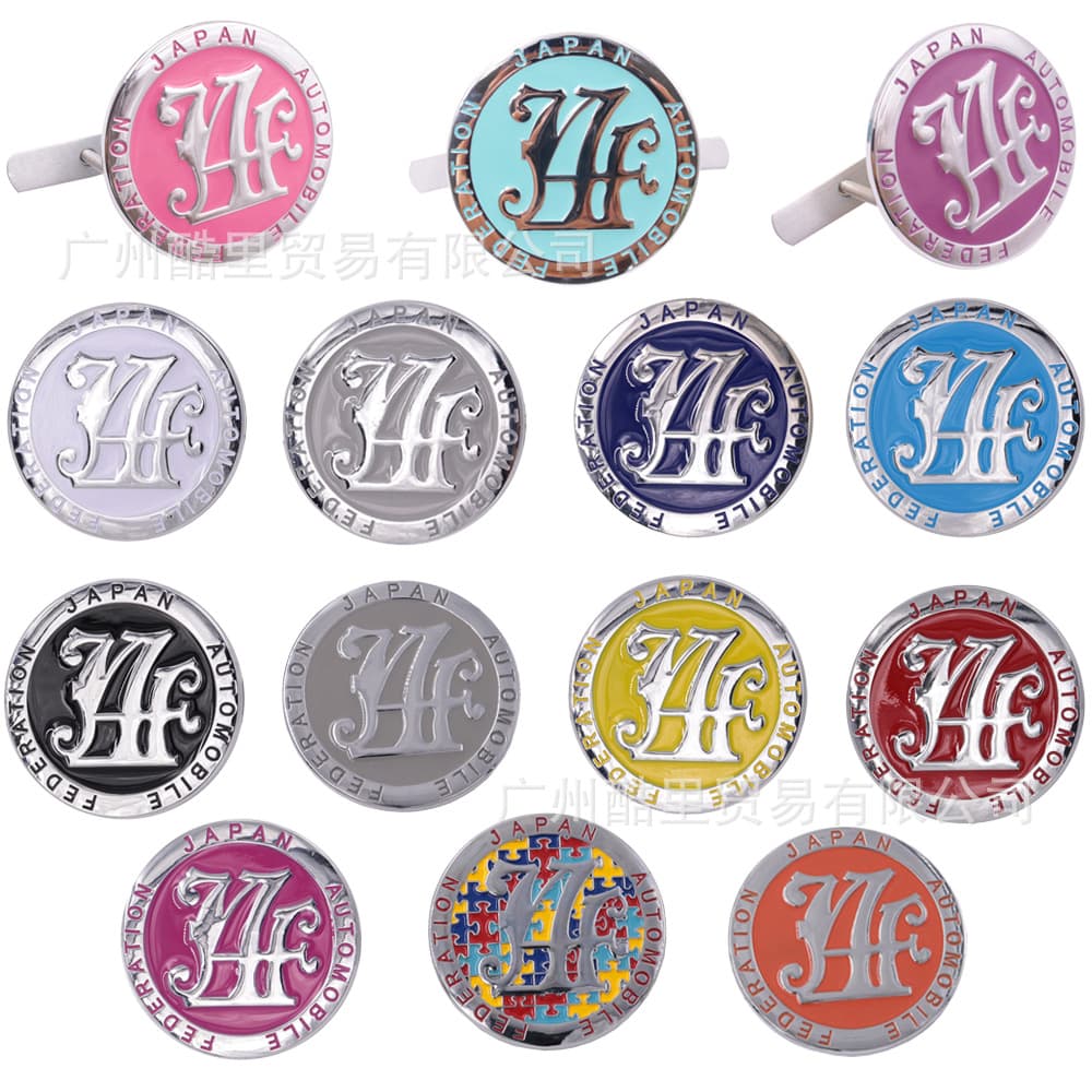 Car Grille Emblem JAF Japan Auto Federation Alloy Metal Badge Hot Sale