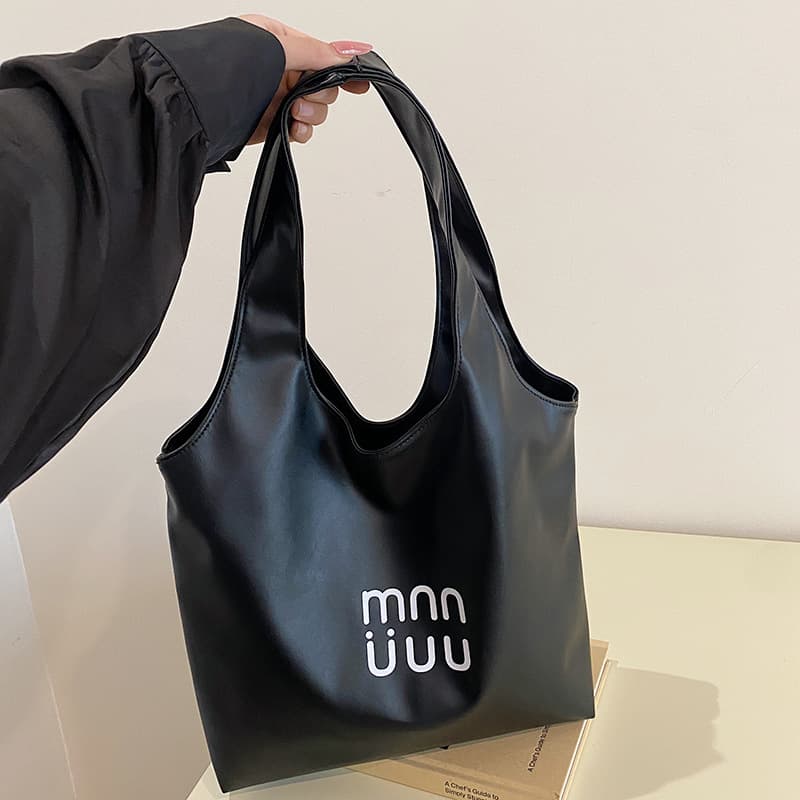 Foreign trade casual large capacity women's bag 2026 new fashion commuter shoulder bag college student class bag tote bag
