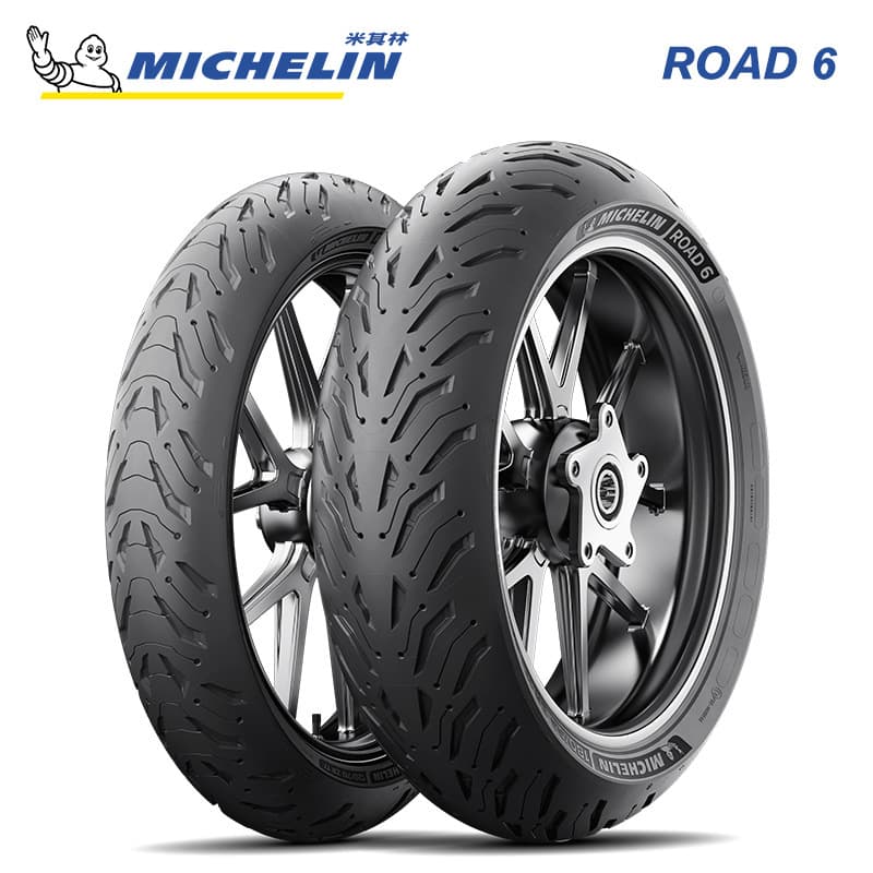 Michelin ROAD6/GT Semi-hot Melt Motorcycle Tire Highway High Performance Sports Travel All-weather Anti-skid