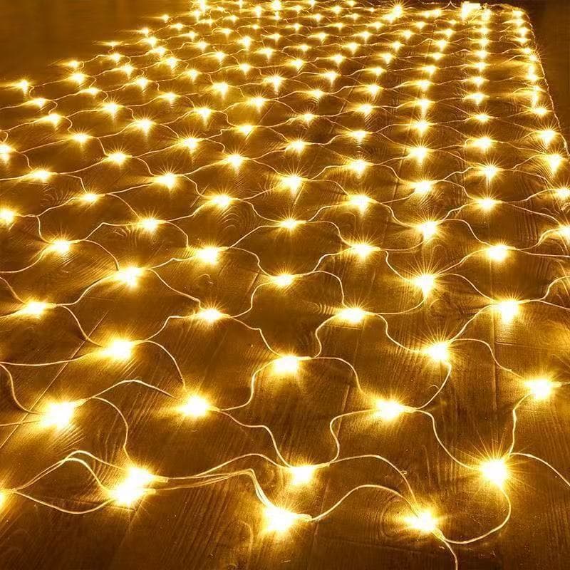 LED fishing net lights, colorful lights, flashing lights, starry lights, festive lighting, outdoor waterproof lights for parks and scenic spots, decorative lights.