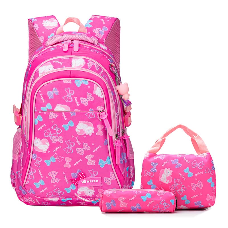 Ins Style Large Capacity Casual Travel Backpack for Middle School Students, Nylon Waterproof Fashion