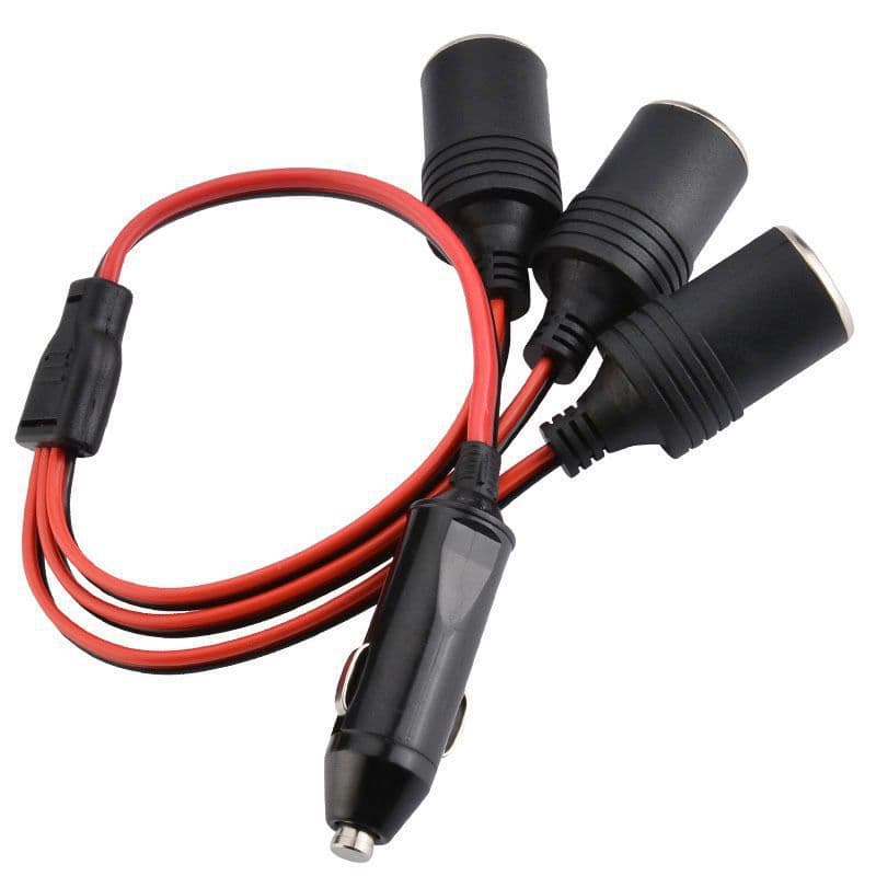 Excellent Sae Adapter Male Plug to Female Socket Cable Connector Wiring Harness Alligator Clip Cigarette Lighter Power Cord