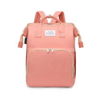 New Cross-Border Foldable Sleeping Diaper Bag Multifunctional Maternity Bag Mother's Bag Bottle Backpack Diaper Backpack