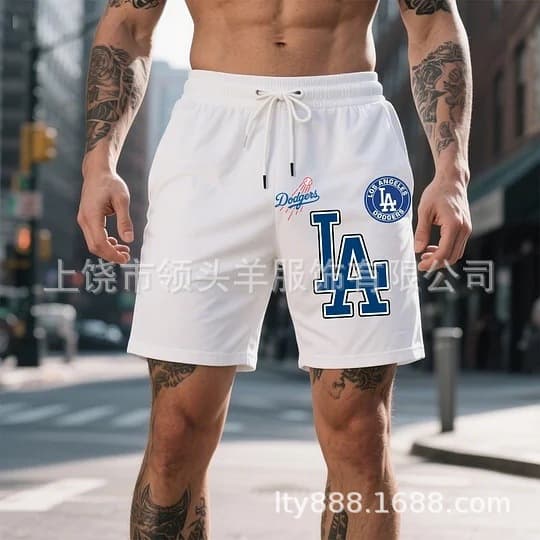 Stylish, casual, high-end American men's summer NFL beach shorts/MLB capri pants - factory direct wholesale price