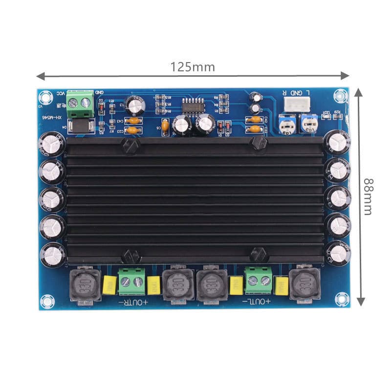 XH-M546 Preset Preamplifier TPA3116D2 Dual-Channel Digital Power Amplifier Board 150W*2
