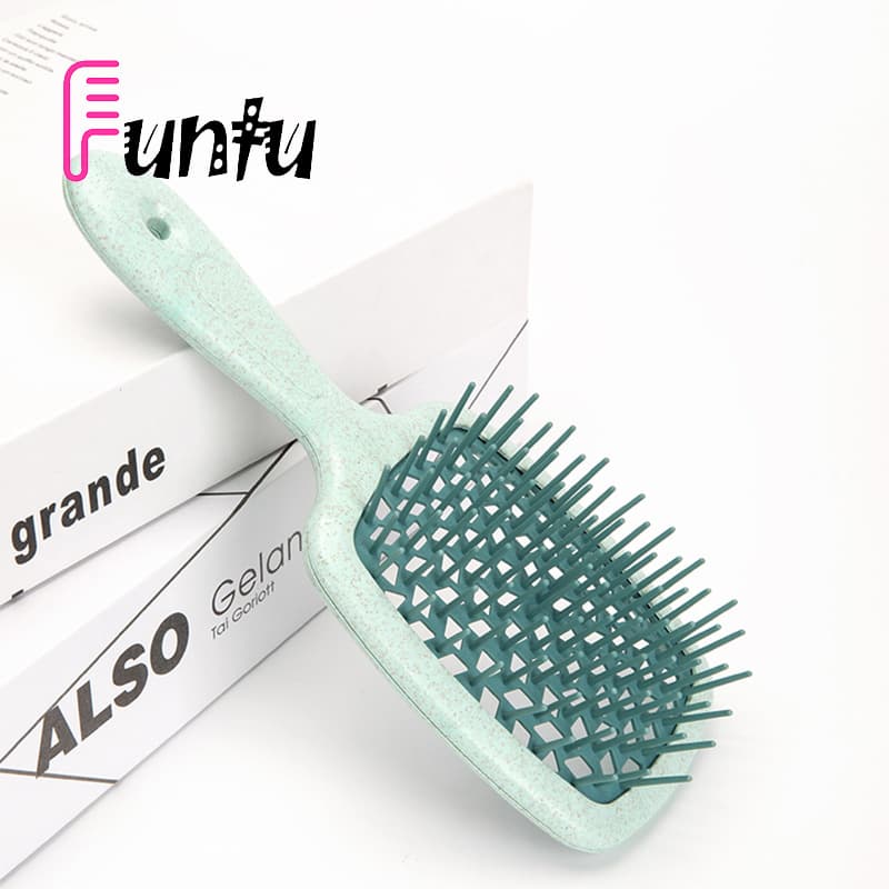 Grid Comb Massage Hairbrush Tpee Soft-Tooth Hair Comb Amazon Best-Selling Hollow Comb for High Crown Styling