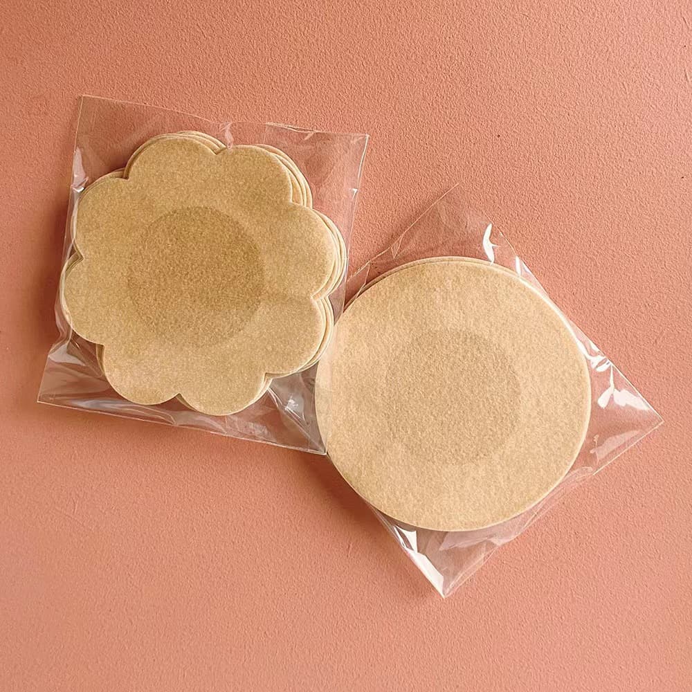 Disposable Non-Woven Nipple Covers Invisible Anti-Protrusion Essential for Women's Camisoles, Lightweight Push-Up Lifting Breathable Bra Stickers