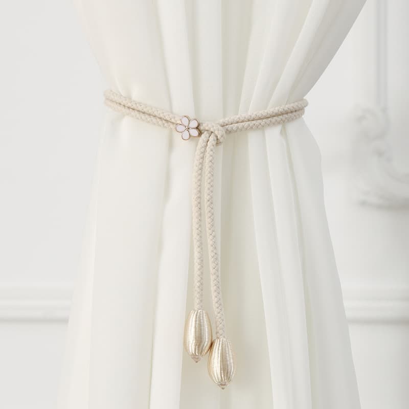 Wholesale Creative Adjustable Oxford Cotton Curtain Tieback Cord Curtain Holdback Strap Curtain Accessories