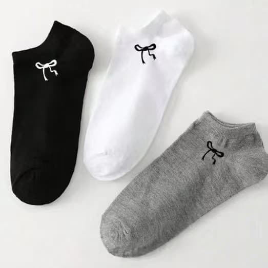 [Wholesale Available] Zhuji Women's Summer Thin Socks with Bow Tie, Low-Cut, Non-Slip, Slip-Proof, Invisible, Breathable