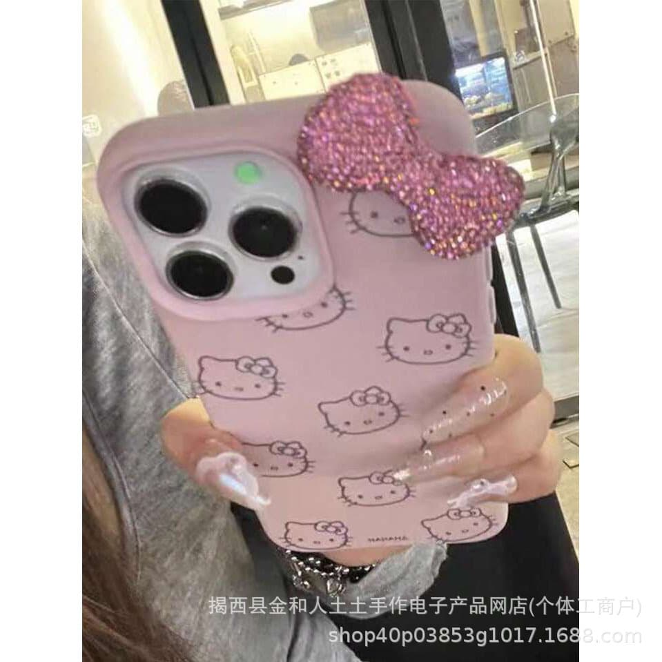 Rhinestone Bow Apple iPhone 17 Case iPhone 15 Silicone 16 Compatible 14 Pro Max Full Coverage 12 13 XS Max