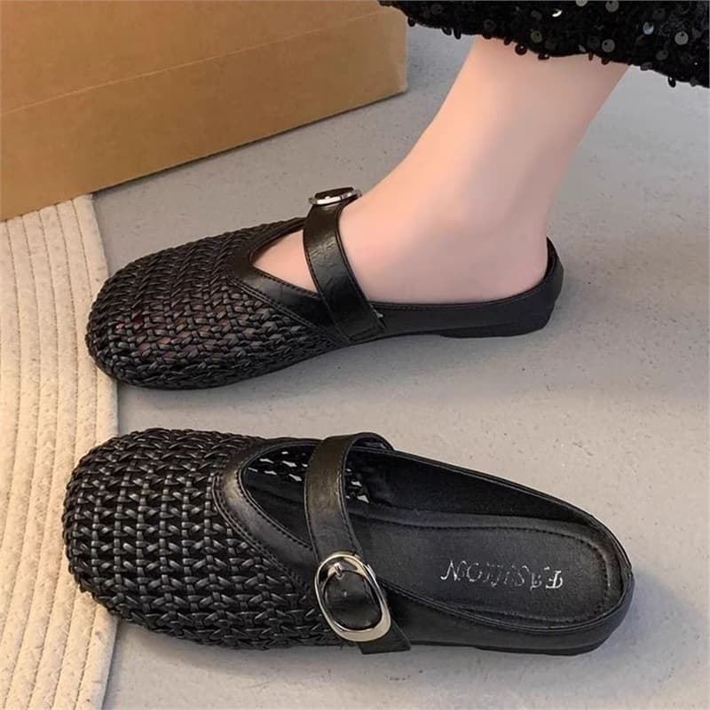 Casual Open Toe Slippers for Women, 2025 Summer New Style, Breathable Comfort Flat Sandals