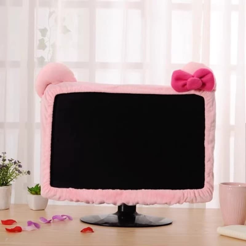 Monitor dust cover, cute cartoon design, KY style, protective dust cover for 14-32 inch desktop and laptop computers.