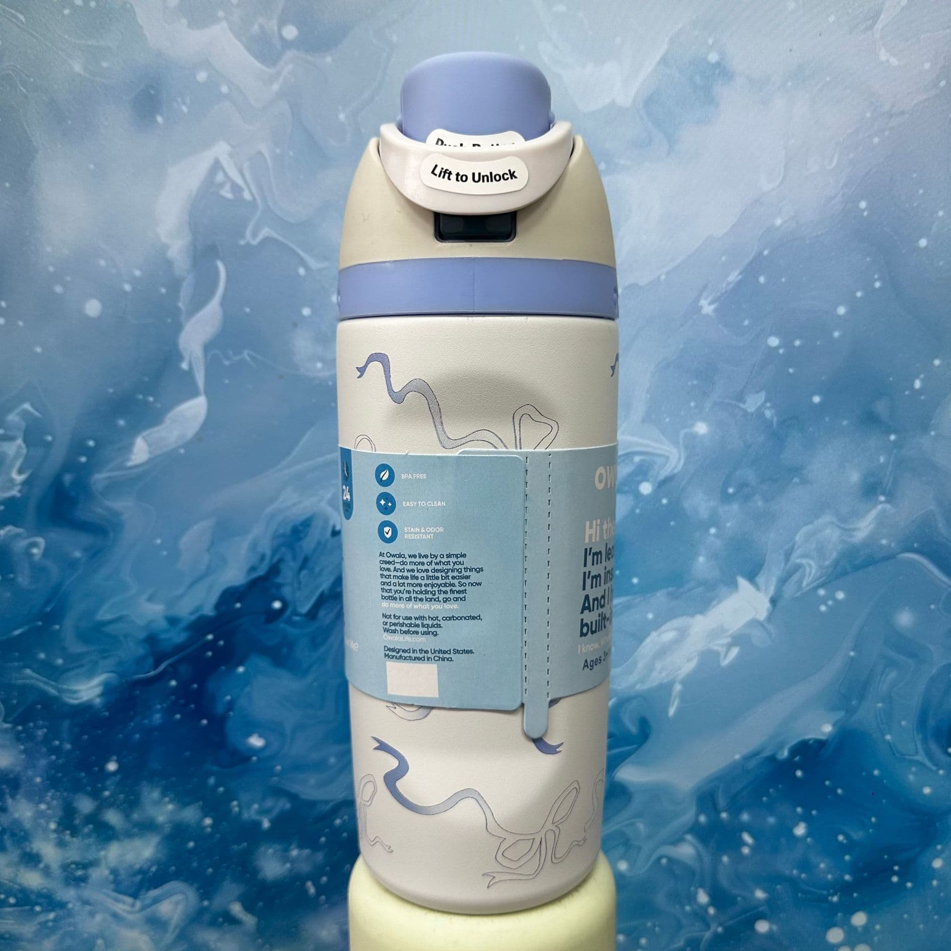 Cross-border Owala Kids Straw Cup 16oz Freesip Insulated Tumbler Stainless Steel Small Sports Water Bottle for Students