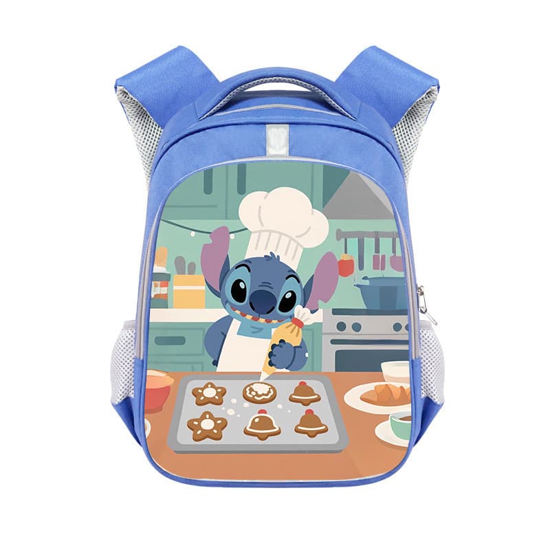 New cross-border Stitch Christmas children's backpack, large capacity, niche cartoon bag for elementary school students.