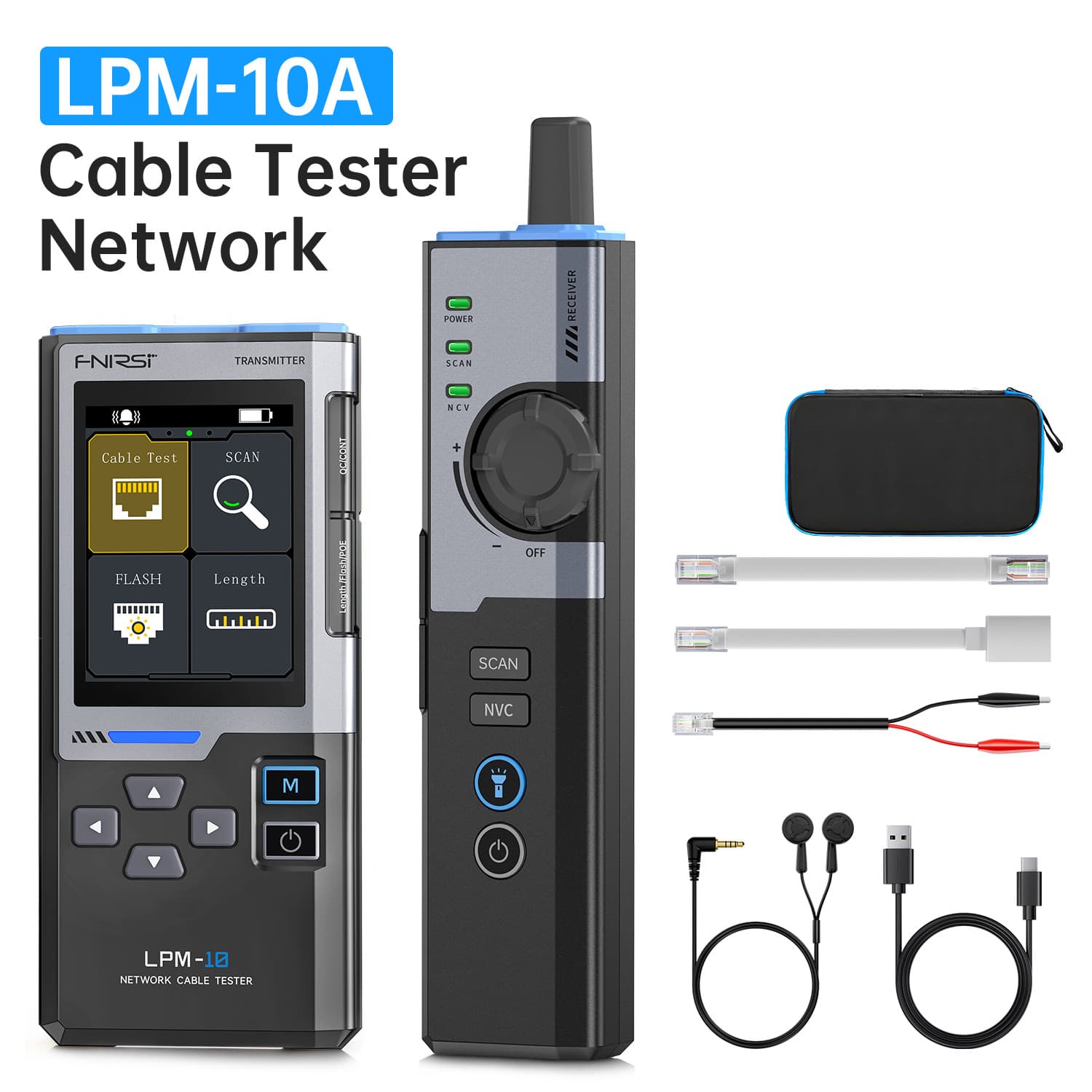 FNIRSI LPM-10A Multifunctional Network Cable Tracker